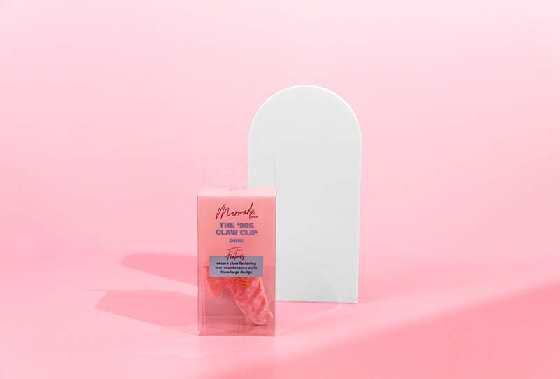 Simple Pink Product Photography for Hair Styling Tool Brand Mermade Hair. Styled Product Stills Photography by Megzie Makes