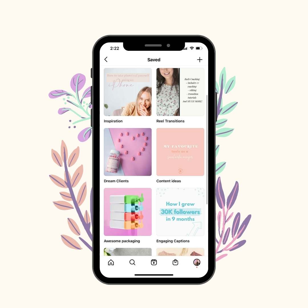 Planning Content using Instagram Saved Feature