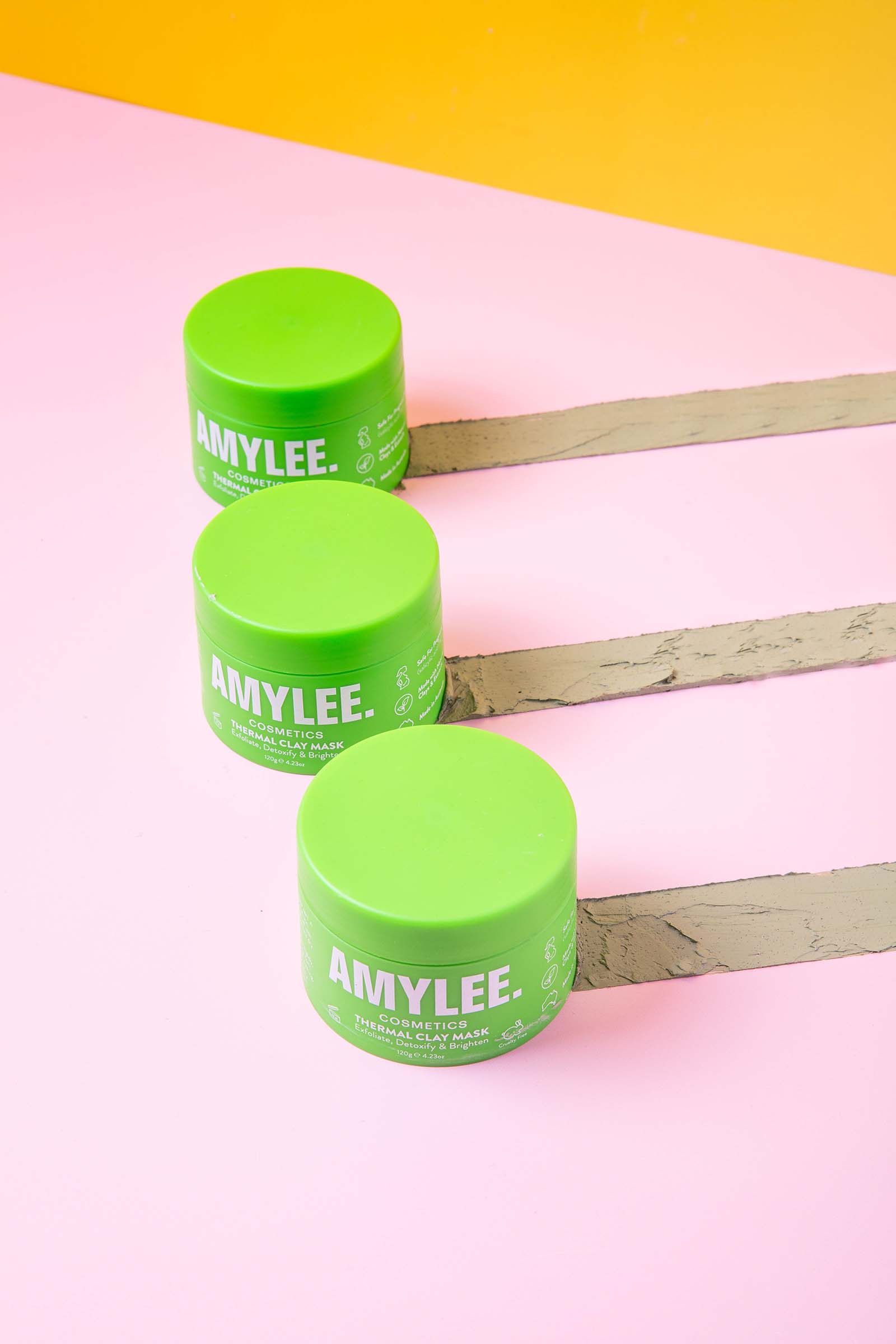 Colourful Product and Lifestyle Photos for Amy Lee Cosmetics. Styled Editorial Photography by Megzie Makes