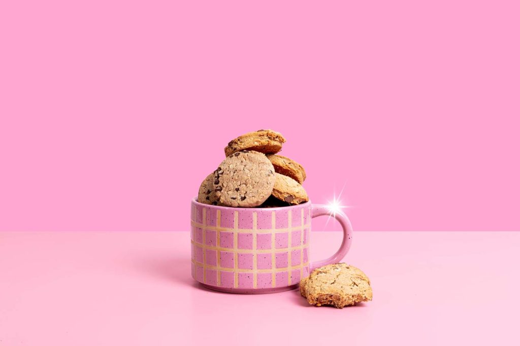 Fun and Creative Product Photos for Milky Goodness. Pink product photos by Megzie Makes