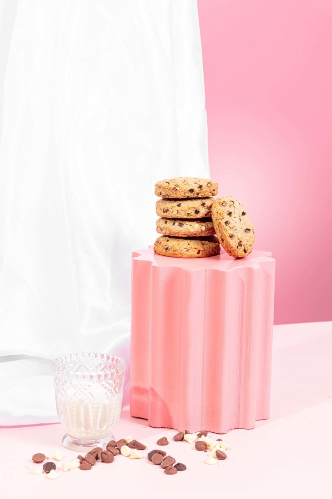 Fun and Creative Product Photos for Milky Goodness. Pink product photos by Megzie Makes