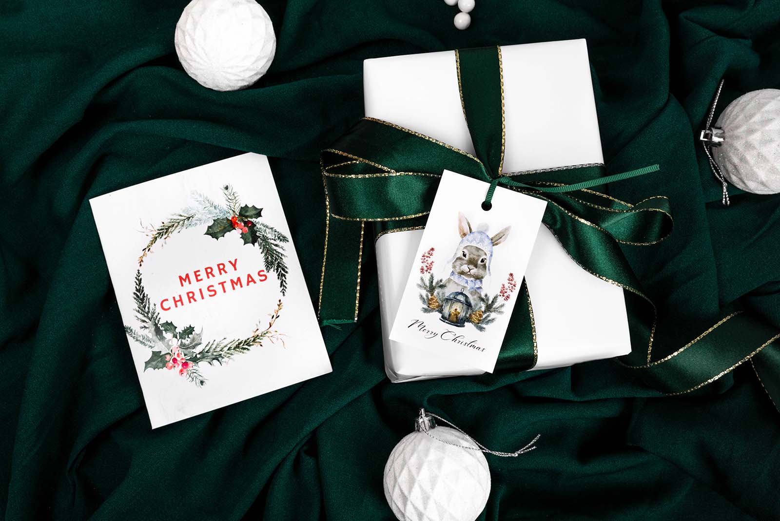 Christmas Card Product Photography for a Stationary Brand. Festive Flatlays Styled by Megzie Makes