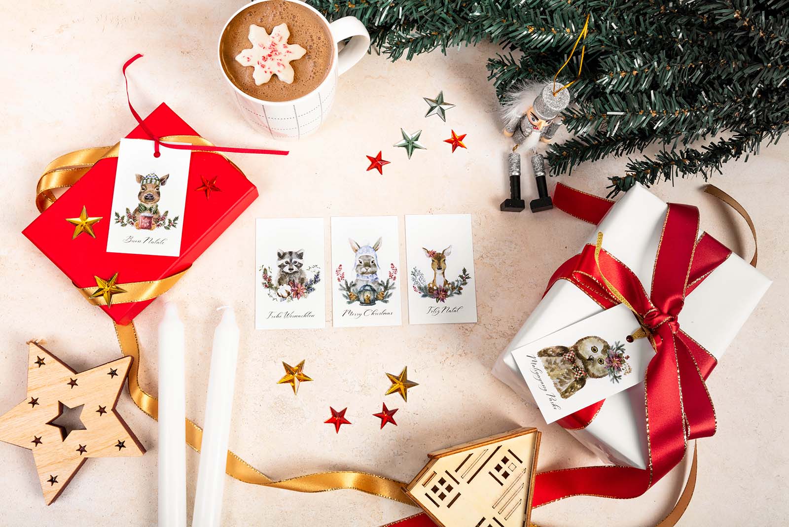 Kangaroo + Kite: Christmas Card Product Photography for a Stationary Brand