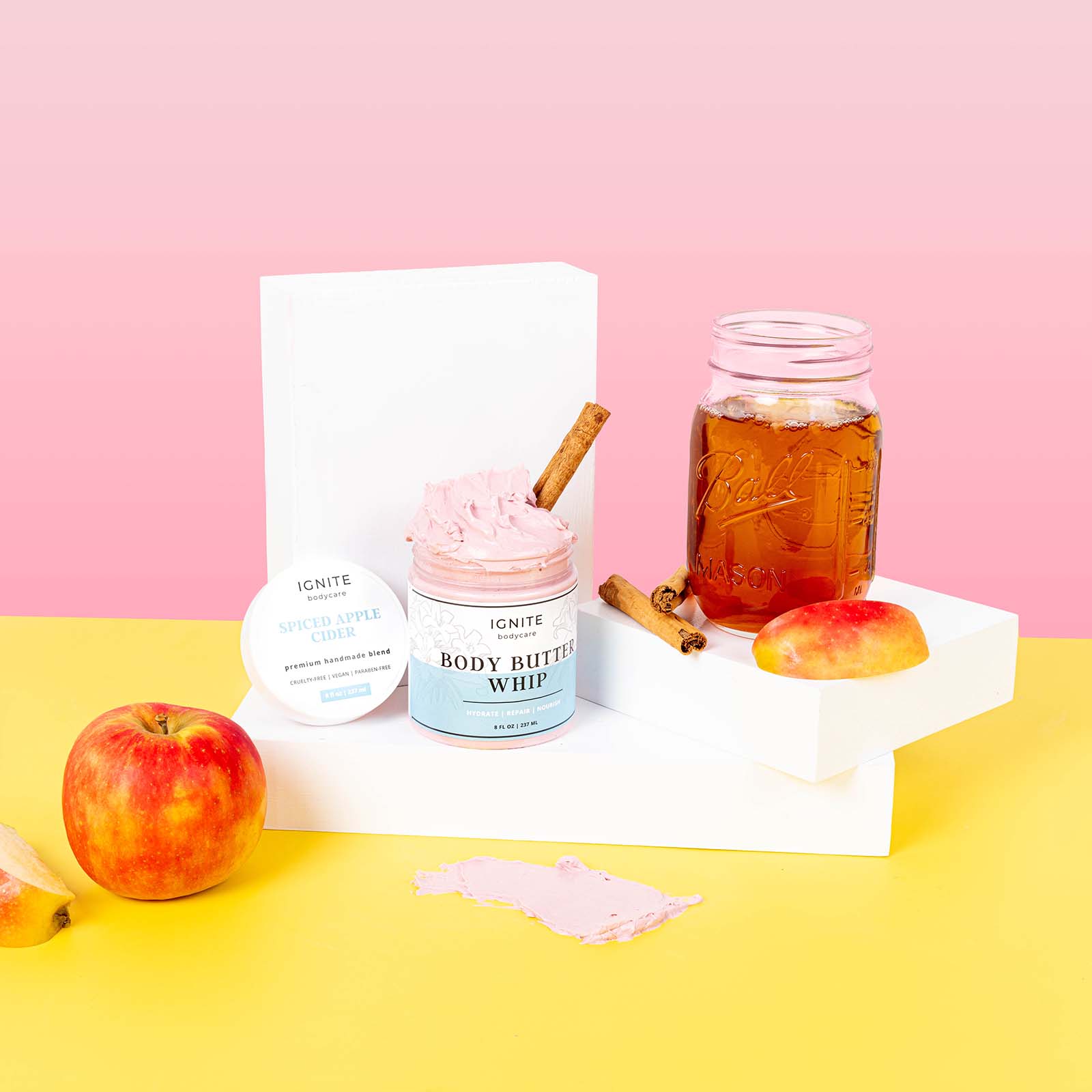Colourful Content Creation for a Skincare Brand. Styled Product Photography by Megzie Makes