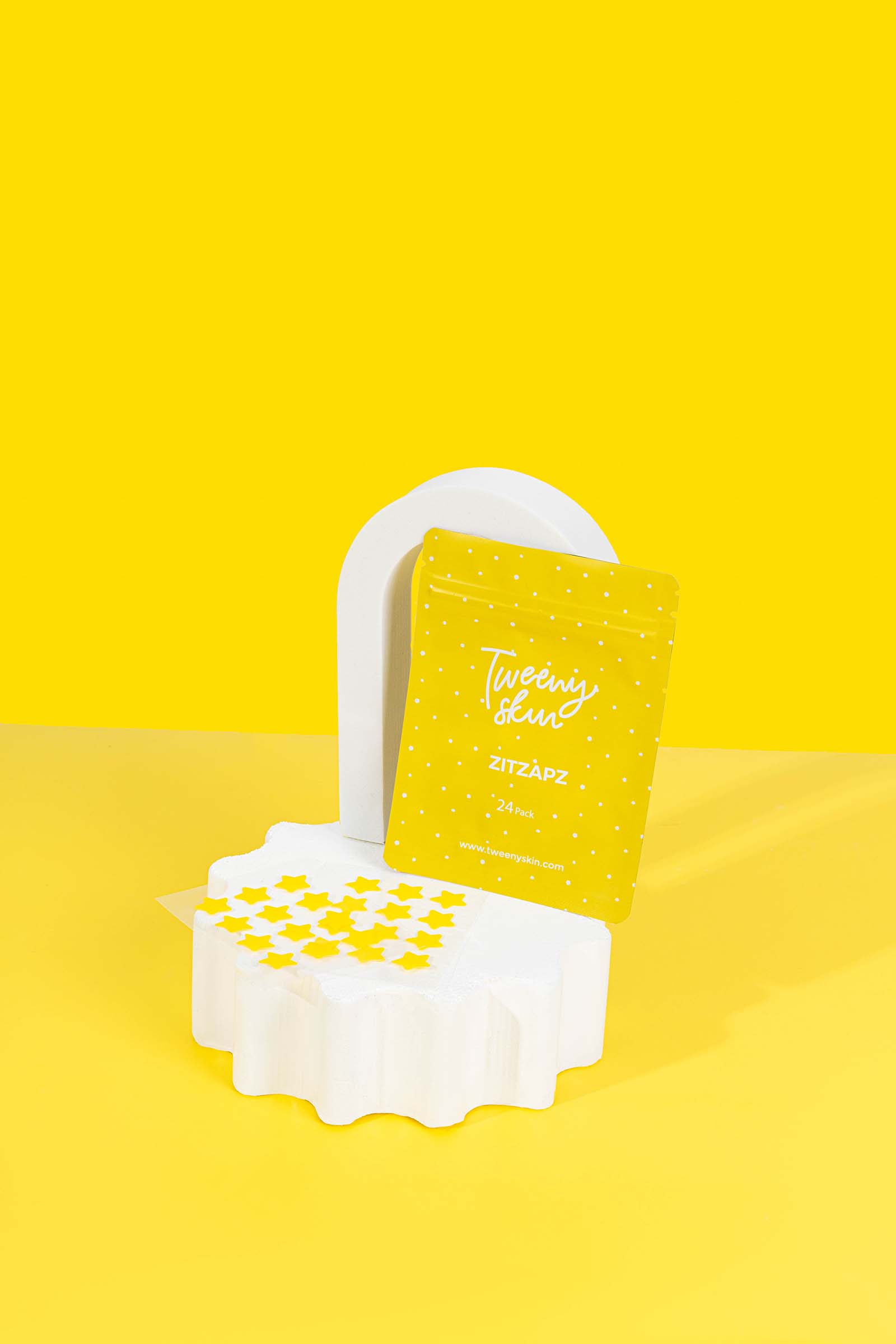 Yellow and Bright Product Photos for a Skincare Brand