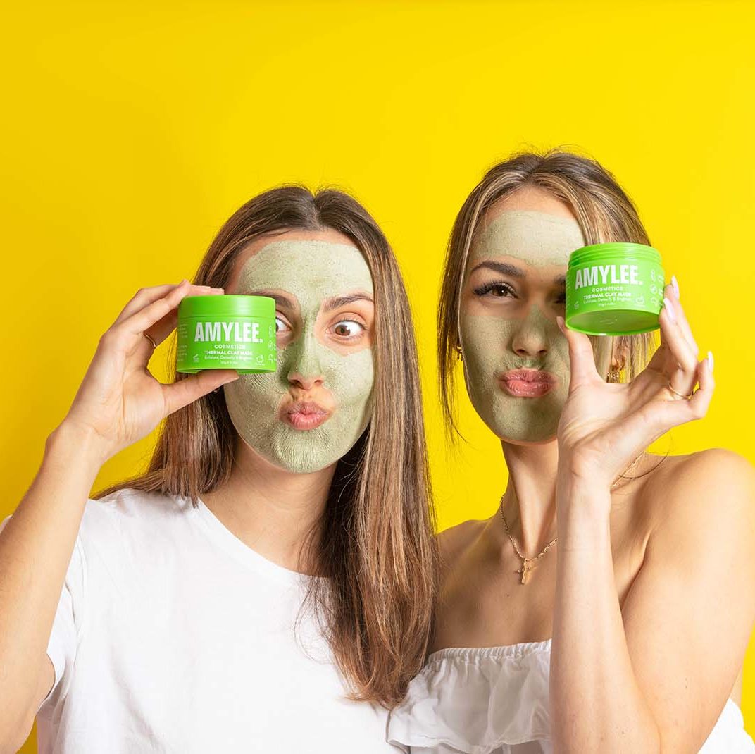 Bold lifestyle product photos for a clay mask brand. Styled product photos by Megzie Makes
