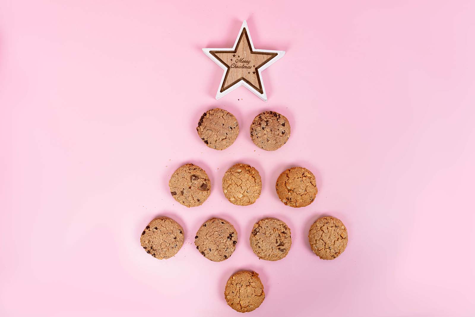 Pink Christmas Tree Photo for a Lactation Cookie Brand by Megzie Makes