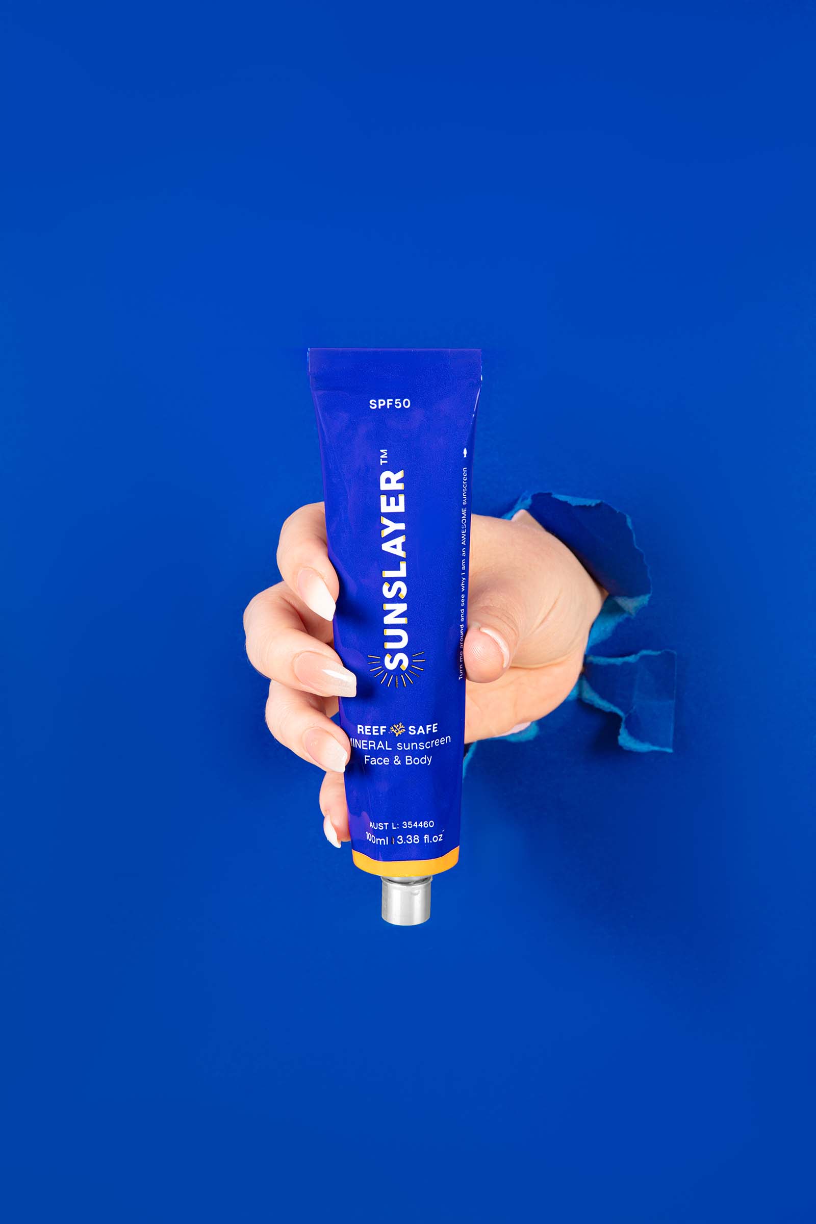 Bold Product Photos for a Sunscreen Brand. Hand product photography by Colourpop Studio