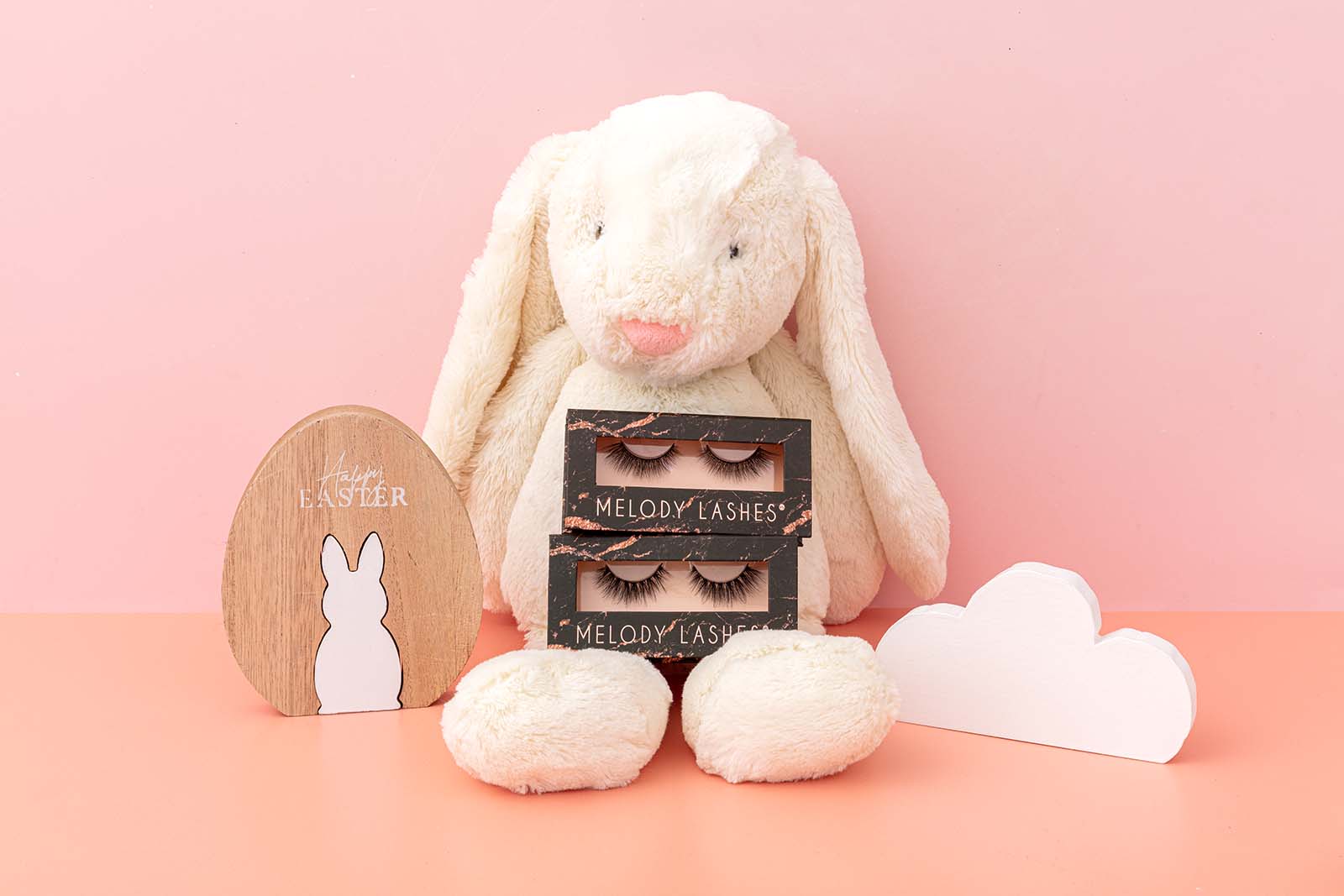 Easter Product Photography for a Lash Brand. Creative Product Stills by Megs at Colourpop Studio
