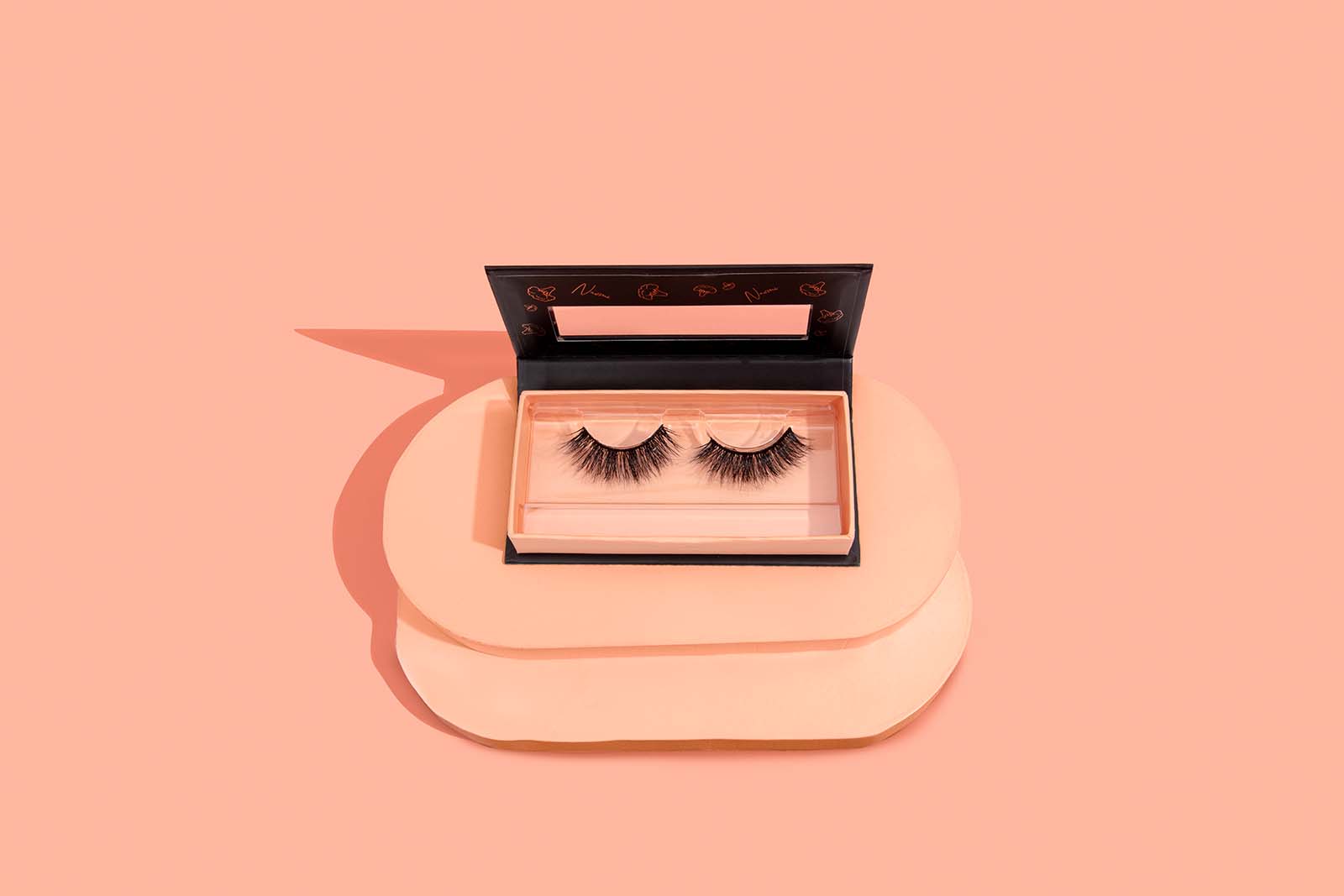 Minimal Product Photography for a False Lash Brand. Styled Product Stills by Colourpop Studio. Minimal Summer Styled Product Photos