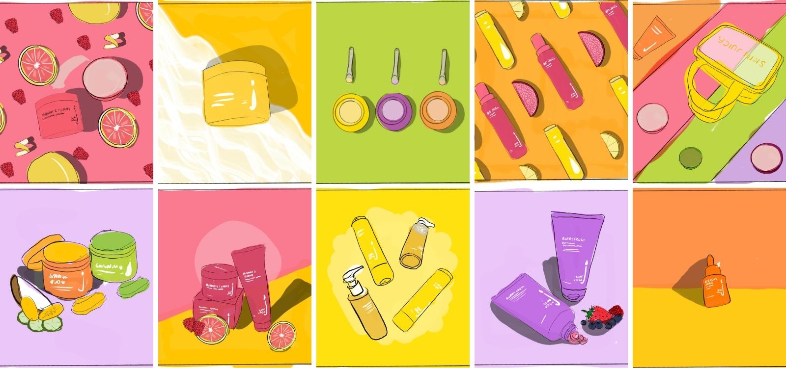 colourful-skincare-photography-sketches