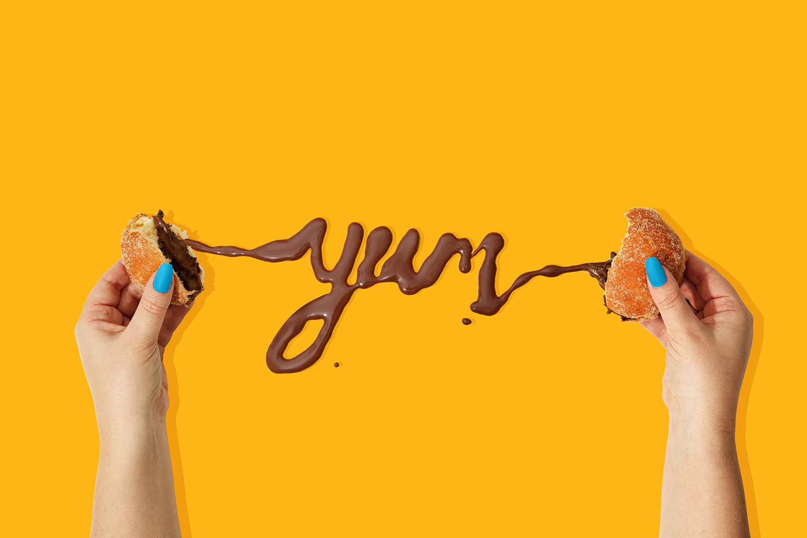 food typography creative food photo. styled donut photo by colourpop studio