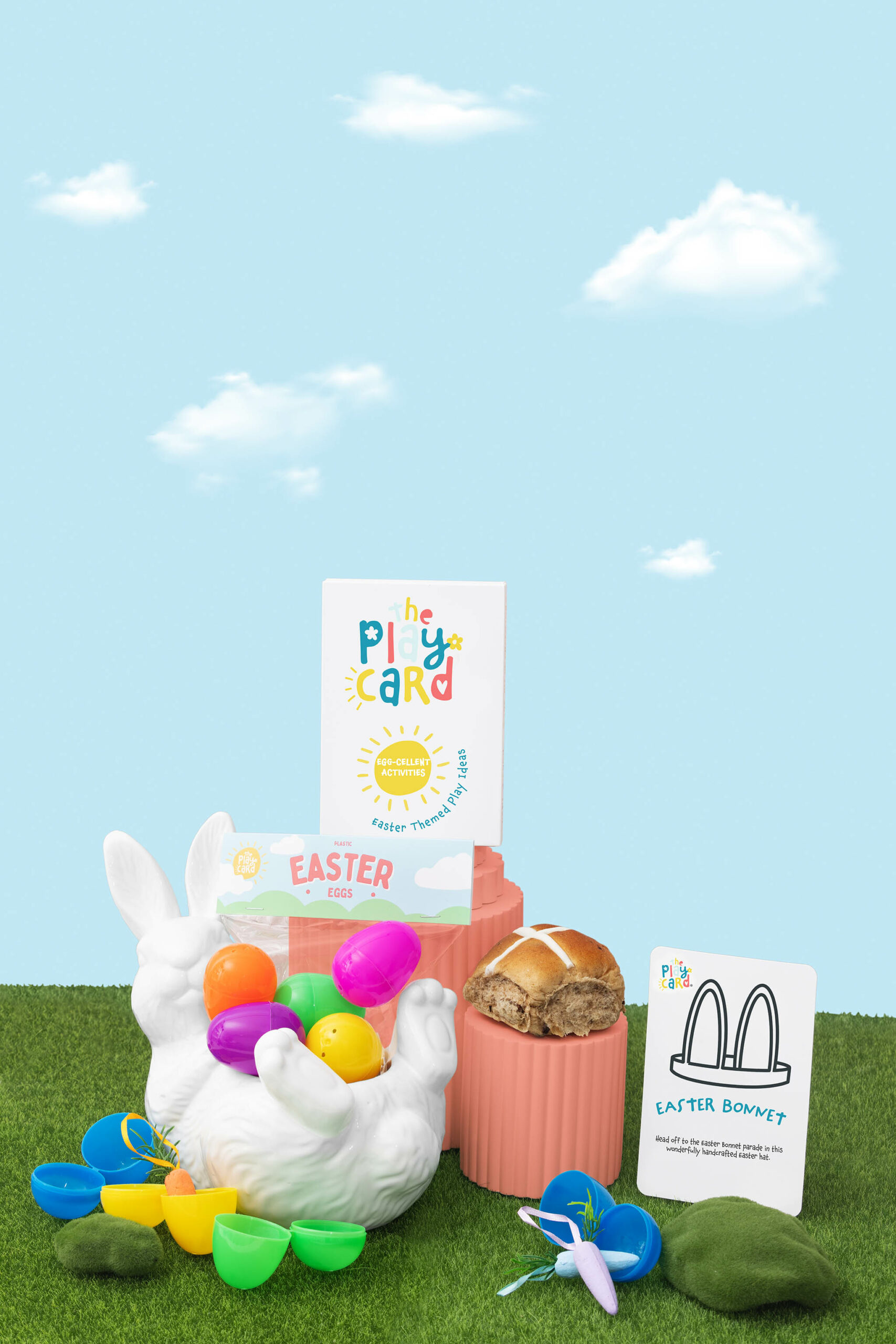 Easter product photo for Play cards. Styled themed photo by Colourpop Studio