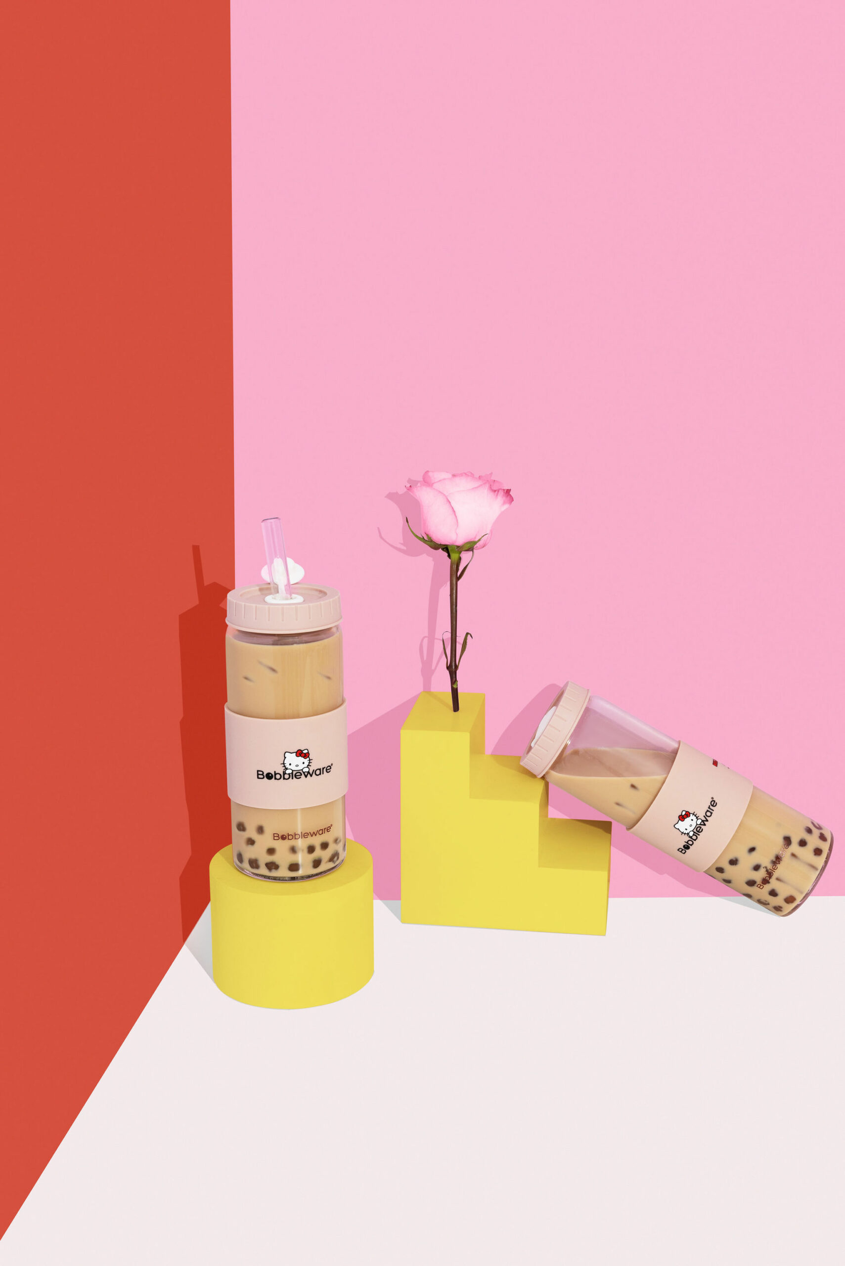 Bubble Tea content creation for reusable drinkware brand Bobbleware. Colourful Content styled by Colourpop Studio