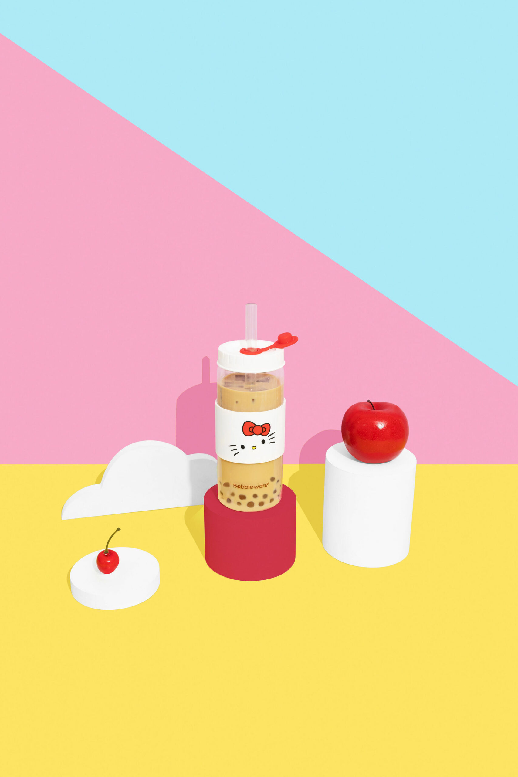 Bubble Tea Product Photography for reusable drinkware brand Bobbleware. Colourful Content styled by Colourpop Studio
