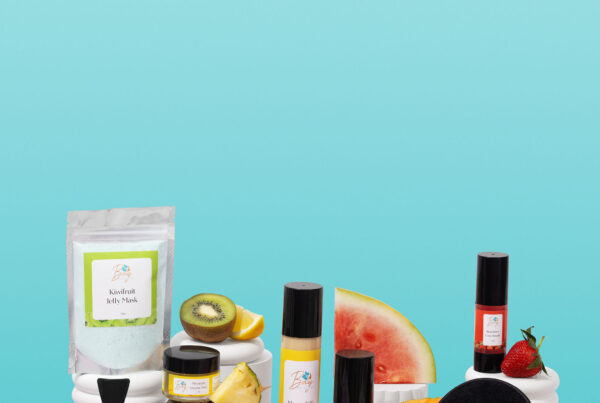 Fruity and Colourful Skincare Product Photography. Shot and Styled by Colourpop Studio